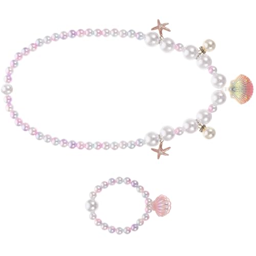Toddmomy Junge Mädchen Muschel Halskette Junge Mädchen Armband Schmuck Armband Und Halskette Für von Toddmomy