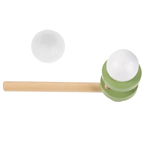 Toddmomy 1 Satz Blasball Spielzeug Pfeifen Blasen Pfeifenkugelspielzeug Für Kinder Blasenspielzeug Kinder Blasen Spielzeug Balance-Blowing-Spiel Blasrohr Plastik Sport Eltern-Kind Holzkugel von Toddmomy