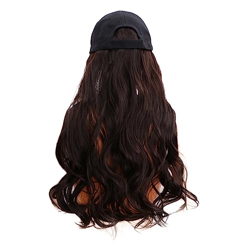 Toddmomy 1stk Perücke Haarteil Perücke Hut La Hüte Für Frauen Lässige Mütze Frauen Perückenkappe Mode Elegant Damen Perücken Wellige Perücken Lockiges Haar Fräulein Baseball Kappe von Toddmomy