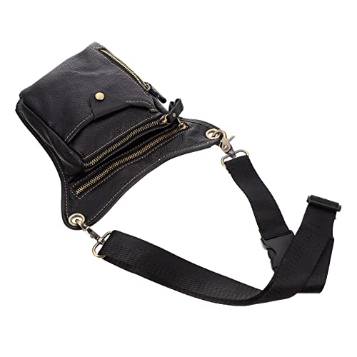 Toddmomy 1stk Beintasche Für Männer Handyholster Aus Leder Herren Gürteltasche Cangureras para Hombres Gürteltasche Damen Drop Bein Tasche Damen Riementasche Fräulein Fahrradtasche Draussen von Toddmomy