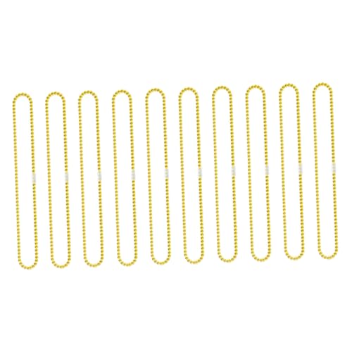 Toddmomy 10 Stück Teiliges Kunststoff Perlenketten Karneval Halskette Partydekorationen für Fasching Karneval Halloween Geeignet Erwachsene von Toddmomy