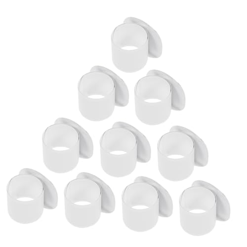 Toddmomy 10 Stück Weiße Schnapparmbänder zum Bemalen Leichtes Wiederverwendbares DIY Party Schnappband Kompakte Robust und Flexibel als Mitgebsel für Kindergeburtstag und Events von Toddmomy