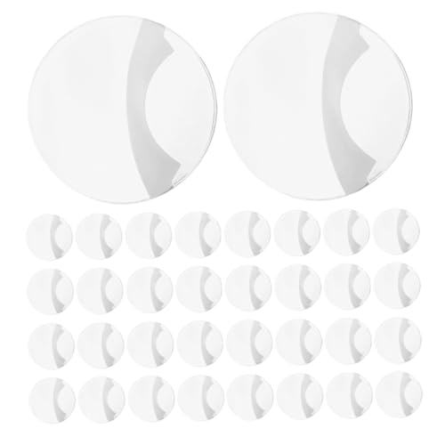 Toddmomy 100 Stück Runde Abzeichen Schutzcover Transparent Klare Kunststoffhüllen für Button Pins Anime Badge Schutz Kratzfest Kompatibel Klarer Sichtschutz für Sammlungen von Toddmomy