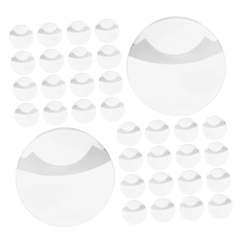 Toddmomy 100 Stück Transparente Runde Abzeichenhüllen Kratzfeste Schutzcover Maßgeschneidert für Anstecknadeln Langlebiger Schutz für Button Pins und Anime-anhänger von Toddmomy