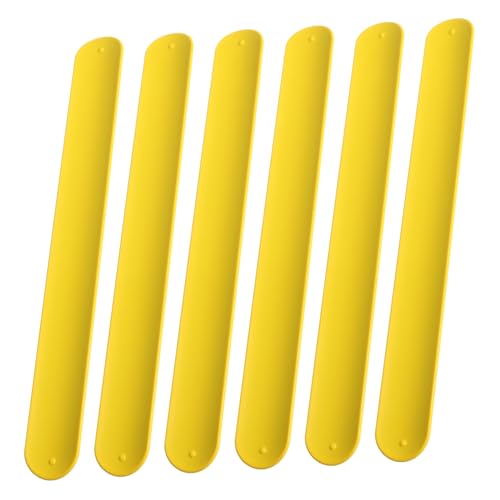 Toddmomy 10stücke Pack Silikon-schlagarmbänder Für Junge Mädchen Jungen Und Mädchen Partygeschenke Gelb von Toddmomy