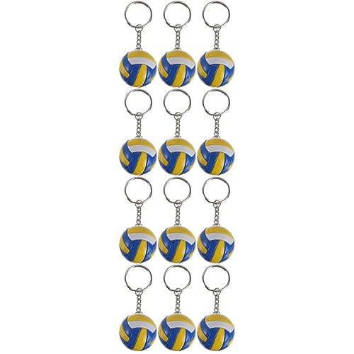 Toddmomy 12 Stk Volleyball-schlüsselanhänger Schlüsselanhänger Mit Ukrainischer Flagge Volleyball-ornament Schlüsselanhänger Zum Thema Sport Mutter Sportdekor Mädchen Themenring Pu von Toddmomy