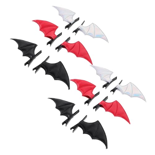 Toddmomy 12stücke Fledermaus-haarspangen Aus Pu-leder Teufelsflügel-haarclips Für Cosplay Partys Und Alltag Einzigartiges Haaraccessoire Für Frauen Toddmomy 12stücke Fledermaus-haarspangen Aus Pu-leder Teufelsflügel-haarclips Für Cosplay Partys Und Alltag Einzigartiges Haaraccessoire Für Frauen von Toddmomy