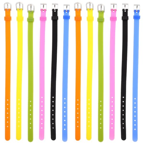 Toddmomy 12 Stück Teiliges Silikonarmband Verschiedenen Farben Diy Uhrenarmbänder für Outdoor Aktivitäten Dekorative Armbänder und Langlebig Geeignet für Personalisierte Designs und von Toddmomy