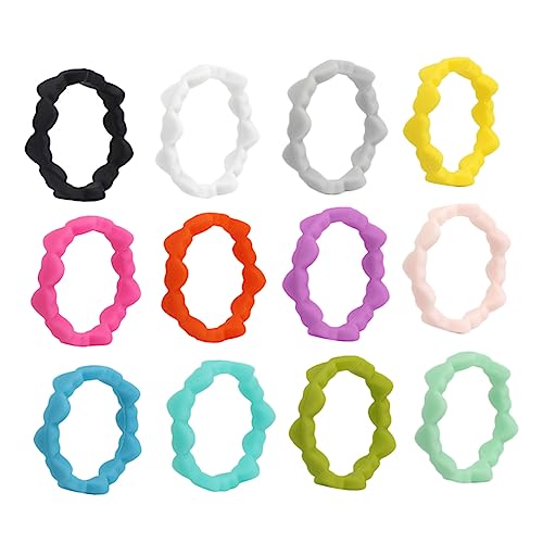 Toddmomy 12stücke Herzform Silikonringe Atmungsaktive Sportringe Silikon Eheringe Flexible Outdoor- Fingerschmuck Silikonband Silikon-fingerring von Toddmomy