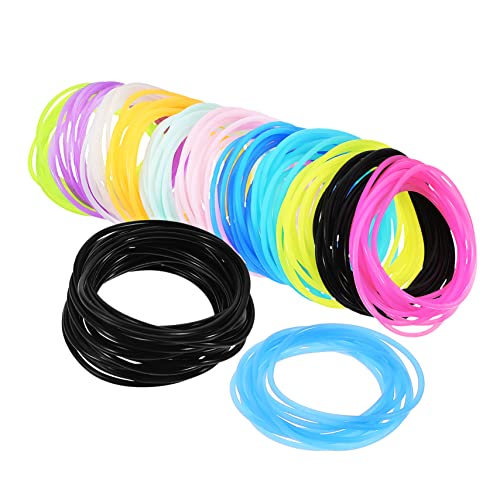 Toddmomy 150 Stück Teiliges Leuchtende Silikonarmbänder mit Nachtleuchteffekt Flexible Jelly Armbänder und Haarbänder für Party Sport Festival und Alltag Geeignet für Damen und Herren Toddmomy 150 Stück Teiliges Leuchtende Silikonarmbänder mit Nachtleuchteffekt Flexible Jelly Armbänder und Haarbänder für Party Sport Festival und Alltag Geeignet für Damen und Herren von Toddmomy