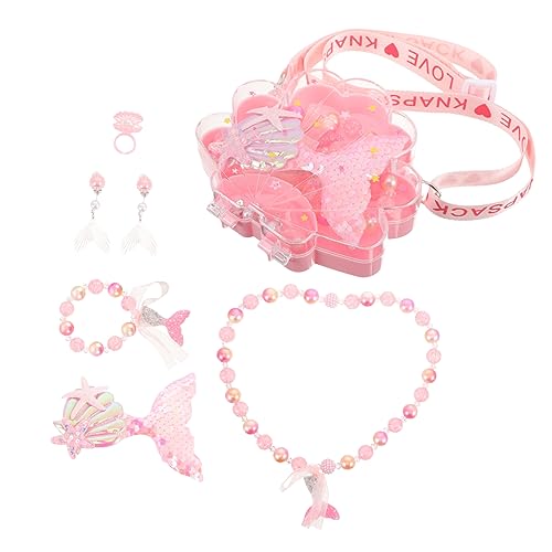 Toddmomy Junge Mädchen Schmuck Kit Mit Meerjungfrauen Ohrringen Haarclips Halskette Armband Ring Für Kleine Mädchen Schmuck Für Alltagskostüme Und Partys von Toddmomy