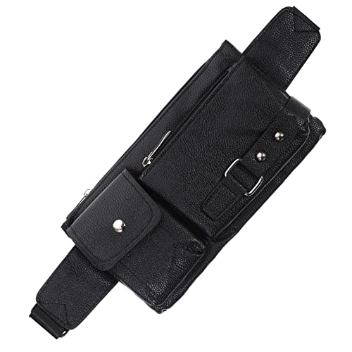 Toddmomy 1stk Schulranzen Umhängetasche Sportliche Taille Klettertasche Kuriertaschen Für Männer Brieftasche Crossbody Bauchtasche Für Männer Gürteltasche Pu-Leder Herren Brustgurt von Toddmomy