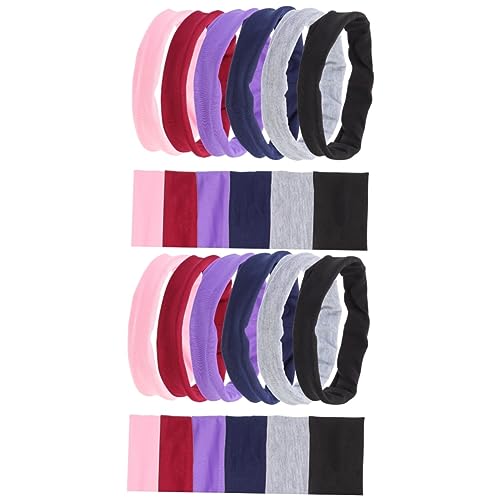 Toddmomy 12stücke Rutschfeste Sport-stirnbänder Für Elastische Sweatbands Für Yoga Fitness Und Sportaktivitäten Farben von Toddmomy