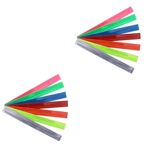 Toddmomy 2 Sätze Leuchtendes Armband Spielzeugarmbänder Armbänder Kinderarmbänder Leuchtarmbänder Schlagarmband Schlagarmband Ring Kinderarmreif Kinderarmbänder Kinderarmband 7 Stücke * 2 von Toddmomy