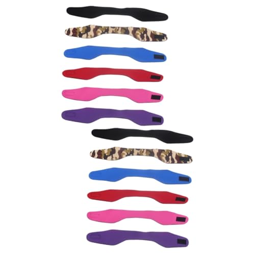 Toddmomy 2 Sätze Teiliges Wasserdichtes Sport Stirnband Für Schwimmen Und Yoga Verstellbar Atmungsaktiv Hohe Elastizität Für Fitness Und Outdoor Aktivitäten Farben Schwarz Rot 6 Stücke * 2 von Toddmomy