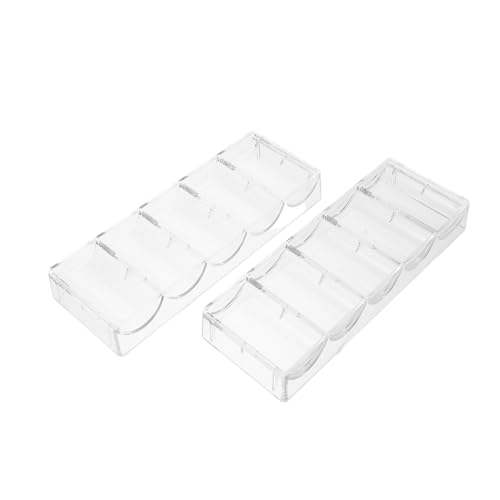 Toddmomy 2 Stück Chip-Box Chiphalter Chip-aufbewahrungsbox Aufbewahrungsbox Für Chips Tabletts Für Hüllen Für Chip-Organizer Chipsregal Pommes-Fach Transparent Acryl von Toddmomy