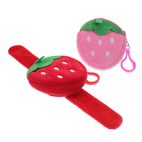 Toddmomy 2 Stück Erdbeer Slap Armbänder für Snap Armbänder als Party Leicht und Tragbar für Feiern und Alltag von Toddmomy