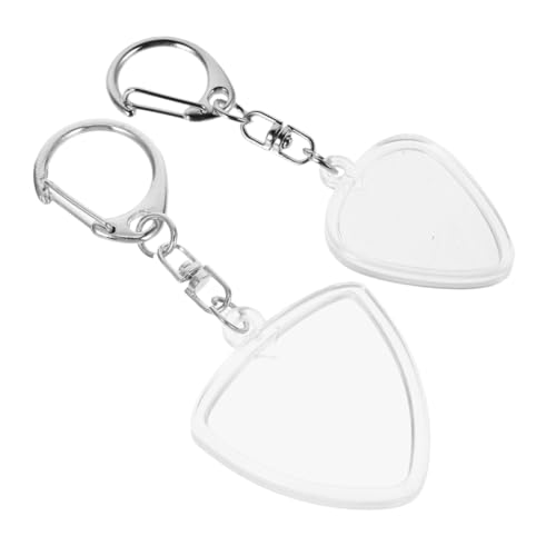 Toddmomy 2 Stück Gitarrenplektrenhalter Schlüsselanhänger Transparenter Plectrum Organizer Robuster Aufbewahrungsbox für Gitarrenpicks Platzsparend Hochwertiger Schutz für Musiker von Toddmomy