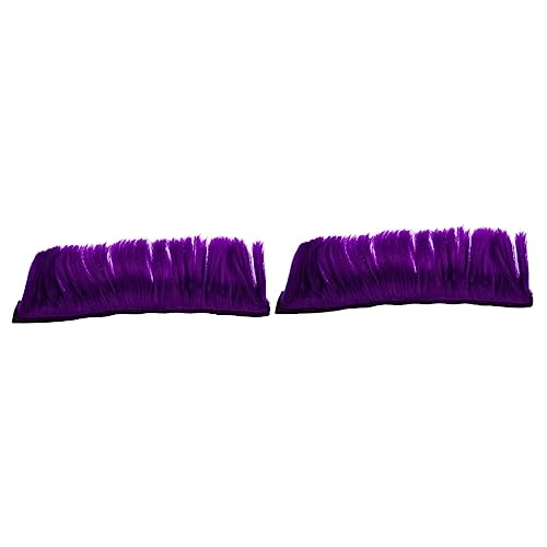 Toddmomy 2st Helm Perücke Vokuhila-perücken Für Männer Cosplay-haarteil Helm Mohawk Helmperücke Aufkleben Karnevalsparty Haarteil Meeräsche Fräulein Hochtemperaturdraht Halloween Violett von Toddmomy