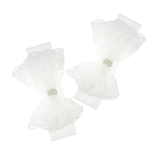 Toddmomy 2 Stück Junge Mädchen Spitzen haarband mit Schleifen Bequemes Elastisches Stirnband für Mädchen Kopfbedeckung Geeignet für Geburtstage Partys und Familienfeiern von Toddmomy