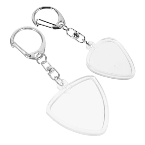 Toddmomy 2 Stück Plektrumkoffer Gitarrenplektren-Halter Etui Organizer Für Gitarrenplektren Guitar Pick Halter Keychain Kofferhalter Auswählen Gitarren-Plektrum-Organizer Metall Transparent von Toddmomy