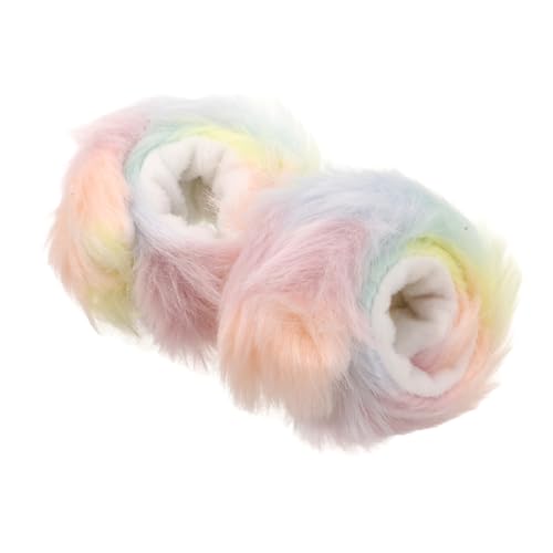 Toddmomy 2 Stück Plüsch Schnapparmband Bunte Weiche Kinderarmbänder für Mädchen Party und Festival Accessoires Komfortable Slap Bracelets für Sommerliche Kindergeburtstage von Toddmomy