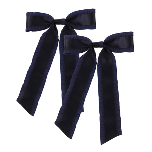 Toddmomy 2 Stück Schleife Haarnadel Haarspange Dunkelblaue Haarschleife Schleifen Für Haare Schleifen Für Frauen Haarschleifen Marineblaue Schleifen Marineblaue Haarschleife Haarschleifen von Toddmomy