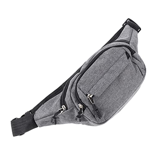 Toddmomy 2st Herren Sport Bauchtasche Männliche Stofftasche Einzelne Umhängetaschen Reißverschluss Männer Einzelne Umhängetasche Schwarze Kuriertasche Damen Tragbar Oxford-Stoff Gürtel von Toddmomy