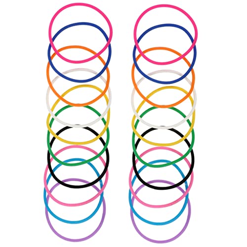 Toddmomy 20 Stück Silikonarmbänder Verschiedenen Farben Bequeme Jelly Armbänder für Partys DIY Handgelenkband für Erwachsene Gemischte Farben von Toddmomy