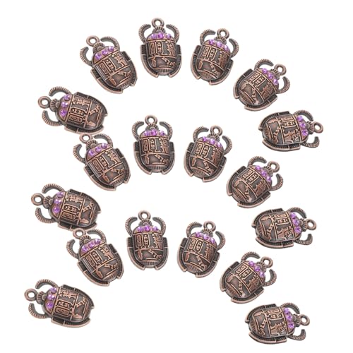 Toddmomy 20 Stück Teiliges Ägyptisches Anhänger mit Kristalleinlagen Robuste Metallcharms für DIY Halsketten Armbänder und Ohrringe Vielseitig für Alltag Party und von Toddmomy