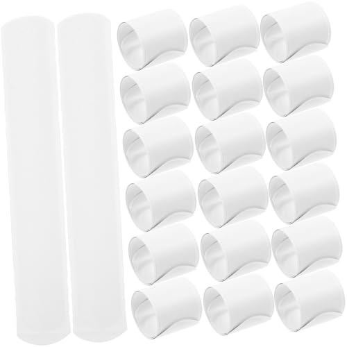 Toddmomy 20 Stück Teiliges DIY Snap Armband für Weiße Blanko Armbänder zum Bemalen und Gestalten Elastische Strapazierfähige Freundschaftsarmbänder Kreative Party Mitgebsel für Mädchen für von Toddmomy