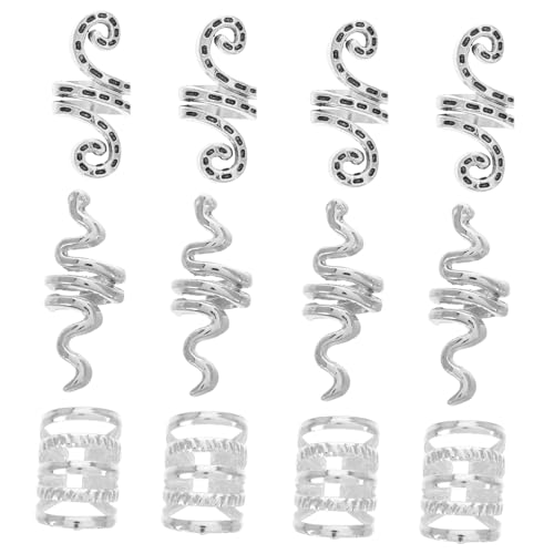 Toddmomy 20 Stück Teiliges Dreadlock Schmuck Haar Ringe aus Hohlring Design Langlebig und Vielseitig Geeignet für Frauen DIY Haarzöpfe und Rastazöpfe Stilvolle Haarschmuck Accessoires von Toddmomy