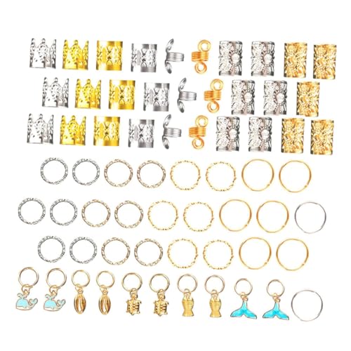 Toddmomy 200 Stück Teiliges Haar accessoires aus Legierung Leichte Flexible Dreadlock Ringe und Schmuck für Zöpfe Vielseitig Einsetzbar für Damen und Mädchen zum Stylen und Aufwerten Aller von Toddmomy