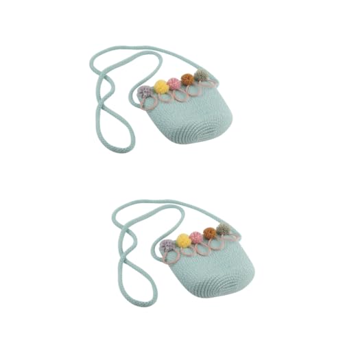 Toddmomy 2st Sombrero Sommer Gewebte Tasche Gewebte Strandtasche Handgefertigte Gewebte Tasche Strohhut Für Kinder Strohhut Am Strand Kinder Umhängetasche Bambus Mädchen Sommerhut Welle von Toddmomy