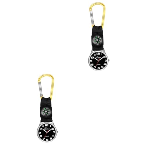 Toddmomy 2St Rock Taschenuhr Klettertaschenuhren schlüsselanhänger Totenkopf Bergsteigeruhr einfache Uhren Dual-Use-Uhr Trend Anschauen Männer und Frauen von Toddmomy