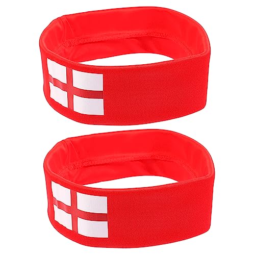 Toddmomy 2st Wm-stirnband Kopfschmuck Für Männer/frauen Sport-stirnband Für Männer Fußball-haar-accessoire Haarbänder Für Damenhaar Rotes Stirnband Dekor Stoff Haarnadel Fräulein Schmecken von Toddmomy