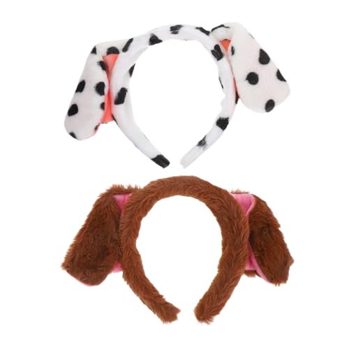 Toddmomy 2stücke Cartoon Hund Ohren Haarreif Für Erwachsene Und Junge Mädchen Süße Tierkopfbedeckung Für Kostüme Partys Reisen Und Cosplay-dekoration von Toddmomy