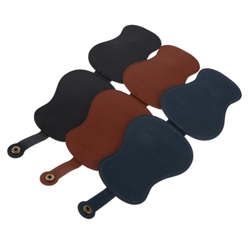 Toddmomy 3 Stück Gitarrenplektren Etui Pu-Leder Organizer mit Großem Fassungsvermögen Robustes Plectrum Aufbewahrungsetui für Akustik Kompakt und Leicht Tragbar für Bühne und Reise von Toddmomy