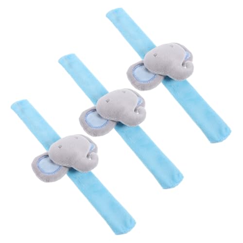 Toddmomy 3 Stück Plüsch Slap Armbänder Weiche Schlagarmbänder für Partydeko Leichtes Vielseitiges Handgelenksband für Dschungel Mottopartys und Geburtstage von Toddmomy