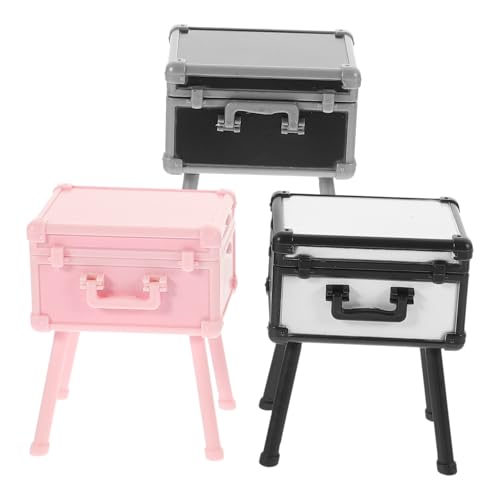 Toddmomy 3 Stück Teiliges Mini Makeup Miniatur Schminkbox Lippenstift Parfüm Mini Haus Dekoration Puppenhaus Kosmetikbehälter Robust Kompakt Dekorativ von Toddmomy