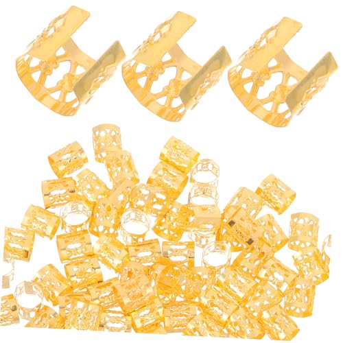Toddmomy 300 Stück Goldfarbene Braid Haarschmuck für Zöpfe Dreadlock Schmuck Haaraccessoires für Alltag Partys und Hochzeiten Leicht zu Biegen für Haarverlängerungen von Toddmomy