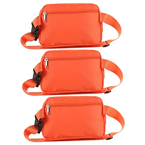 Toddmomy 3er-Packung Diagonale Tasche Umhängetaschen Crossbody-gürteltasche Hüfttaschen Mit Gürtel Crossbody-Brusttaschen Für Frauen Reisetasche Fräulein Brustgurt Wasserdicht Nylon von Toddmomy