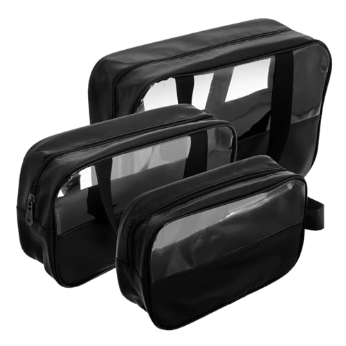 Toddmomy 3stücke Teiliges Set Aus Transparenten Kosmetiktaschen wasserdichte Tragbare Reise-Organizer Für Makeup Und Toilettenartikel Für Frauen Und Reisen von Toddmomy