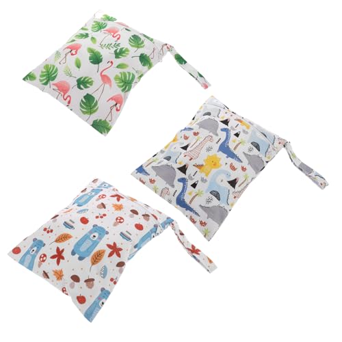 Toddmomy 3stücke Windeltasche Mit Stickerei Und Trockentaschen wasserdichte Nasstasche Für Strand Und Pool Kinderwagen Organizer Toilettenartikel Tasche Badeanzug Aufbewahrung von Toddmomy