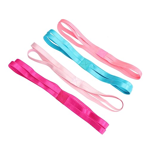 Toddmomy 4 Stück Doppeltes Rutschfestes Sport-stirnband Mikrofaser-haartücher Für Frauen Elastisches Yoga Haarschmuck Haarreifen Yoga-kopfpackung Fußball Sportausrüstung Mini Stoff Fräulein von Toddmomy