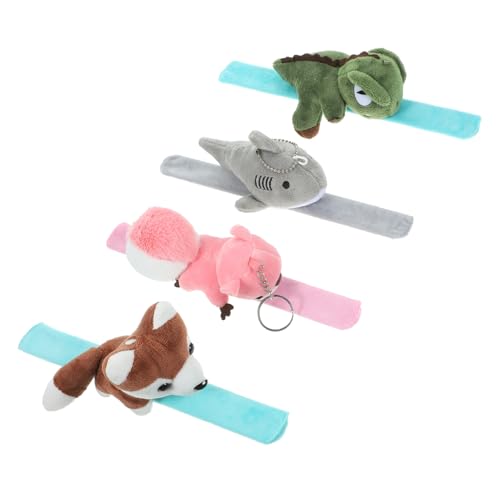 Toddmomy 4stücke Schlagarmband Mit Plüsch Tiermotiv Kuscheliges Armband Für Party Spielzeug Und Geburtstagsgeschenk Langlebiges Dekoratives Armband Für Junge Mädchen von Toddmomy