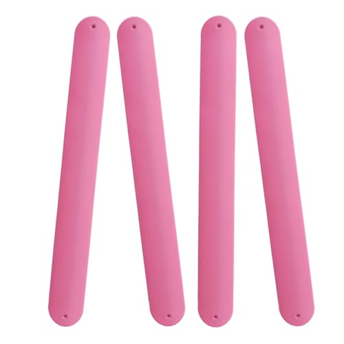 Toddmomy 4stücke Diy Silikon-schlagarmbänder Spielzeug Junge Mädchen Farbige Slap Armbänder Dekorative Partyzubehör Für Mottopartys Und Kindergeburtstage von Toddmomy