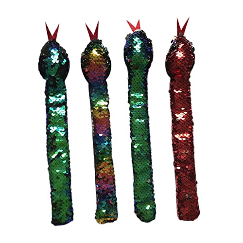Toddmomy 4stücke Kunstleder Schlangen-slap-armband Für Junge Mädchen Party-spielzeug Haltbares Armband Mit Coolem Design Für Karneval Und Bühnenauftritte von Toddmomy