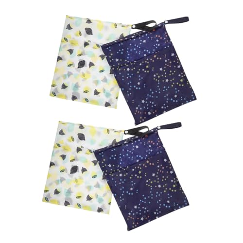 Toddmomy 4 Stück Teiliges Wasserdichter Wiederverwendbarer Wet Dry Organizer Beutel für Windeltasche Vielseitig Einsetzbar für Schwimmen Kindergarten und Sport Waschbar und Wasserabweisend von Toddmomy
