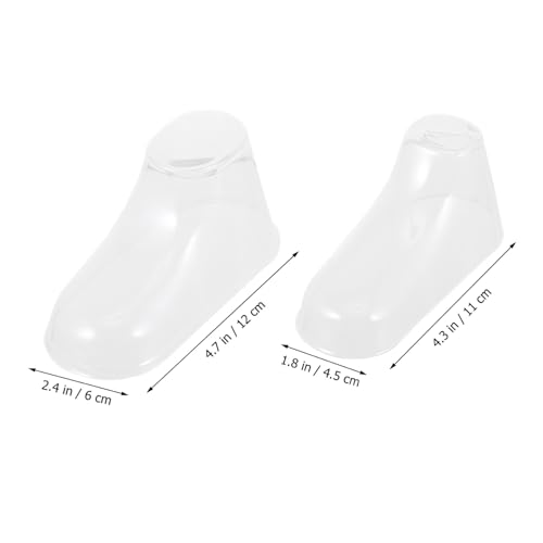 Toddmomy 40 Stück Teiliges Transparent PVC Fußform Schuhhalter für Babysocken und Lauflernschuhe Langlebig Robust zur Präsentation im Geschäft und Zuhause von Toddmomy